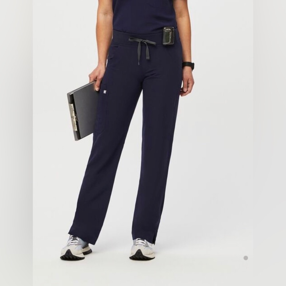 FIGS Navy Kade Cargo Scrubs LP